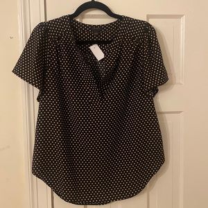 Ann Taylor polkadot blouse